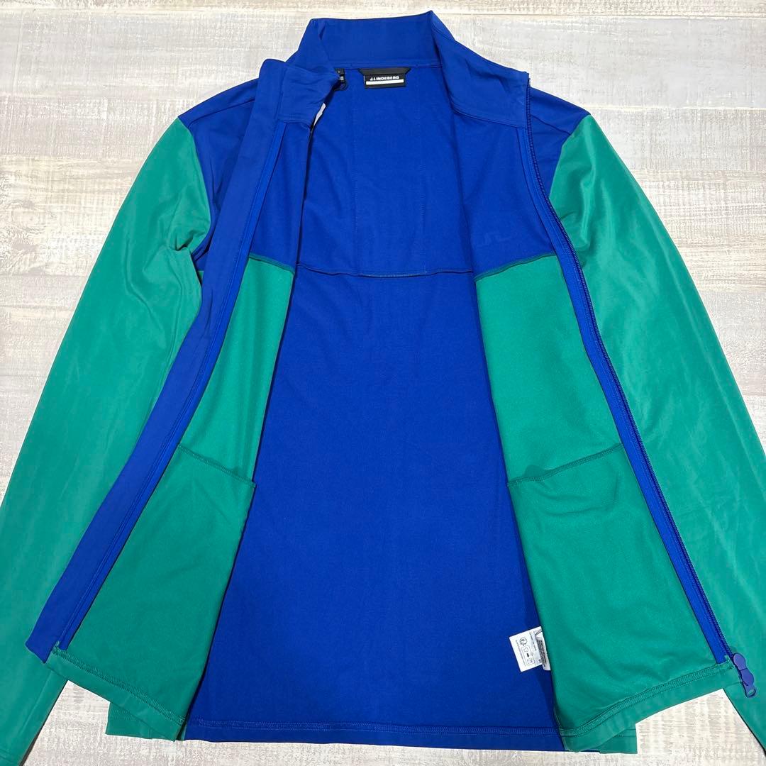 J.リンドバーグ★吸水速乾★ビッグロゴ★ストレッチハーフジップ【メンズサイズL】