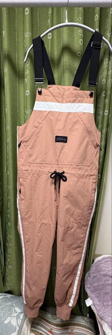 エヌスリー　ビブパンツ　ピンク　S スノウウェア