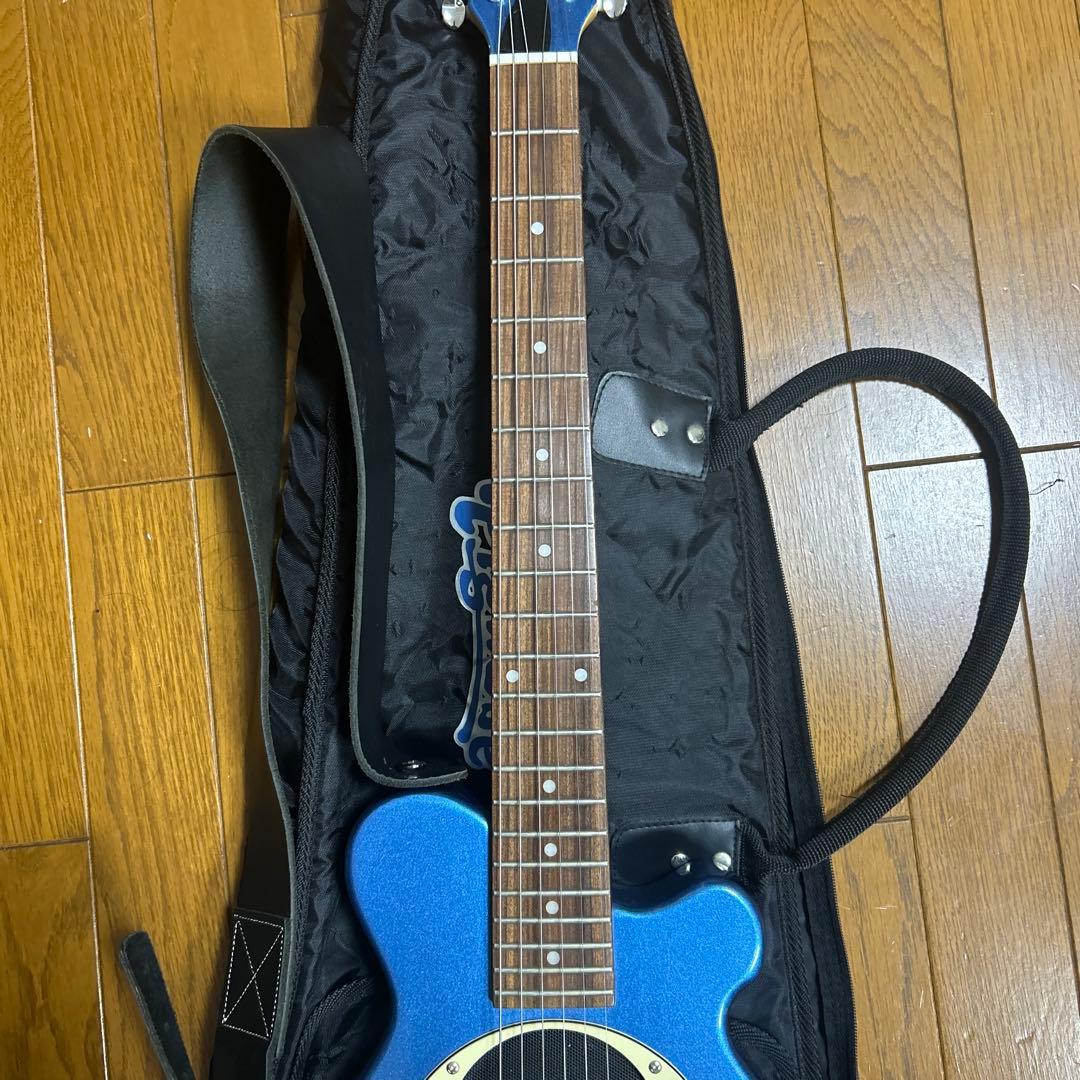 ピグノーズ　pignoseアンプ内蔵エレキギター　ブルーメタリック　楽器店整備品