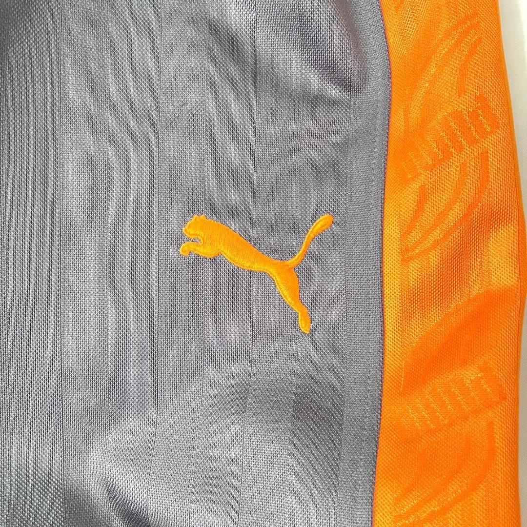 極美品 プーマ　ジャージ　セットアップ　ダークグレー　オレンジ　XL プージャー