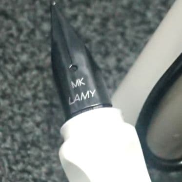 ラミー サファリ 万年筆 アルペンホワイト MKニブ コンバーター付き