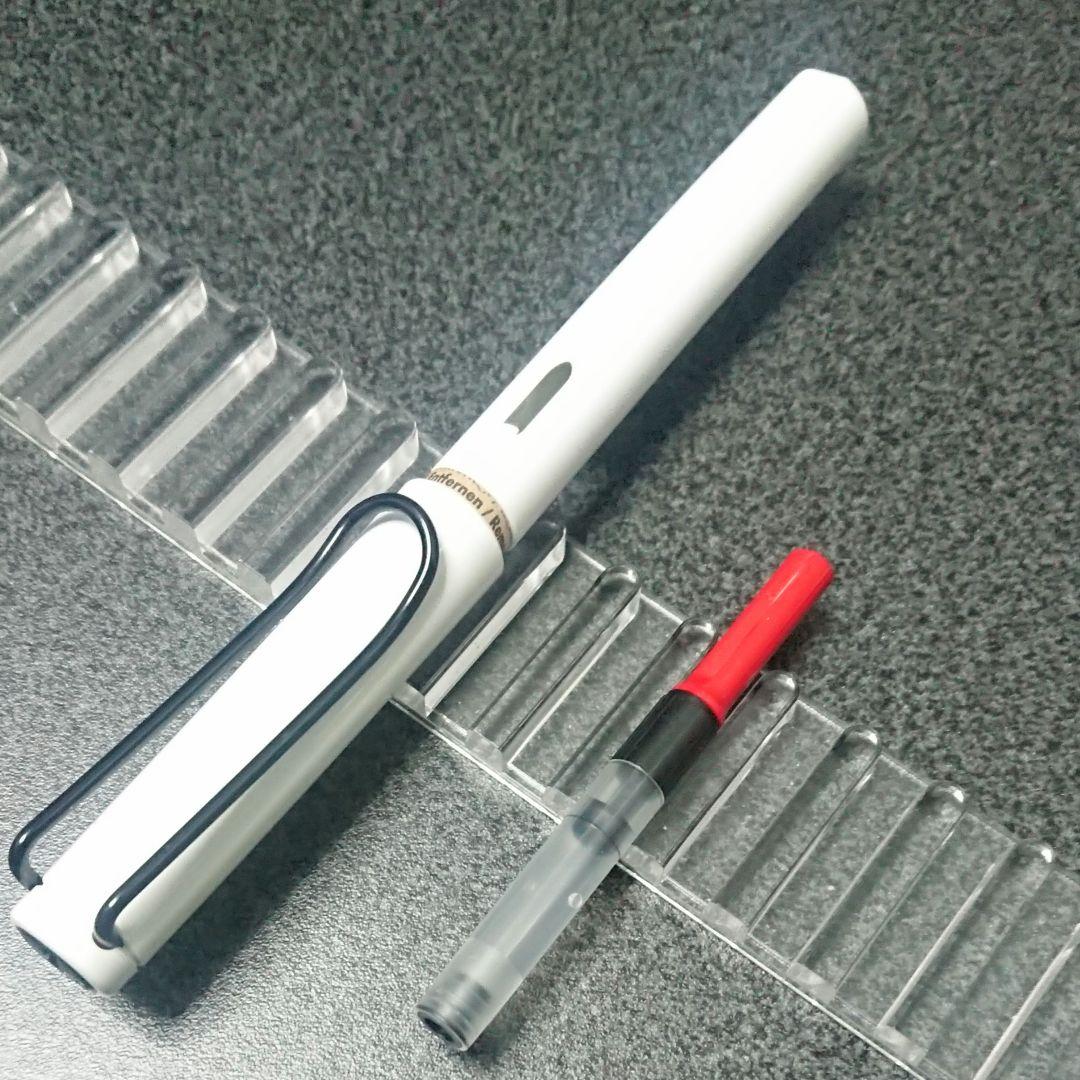 ラミー サファリ 万年筆 アルペンホワイト MKニブ コンバーター付き