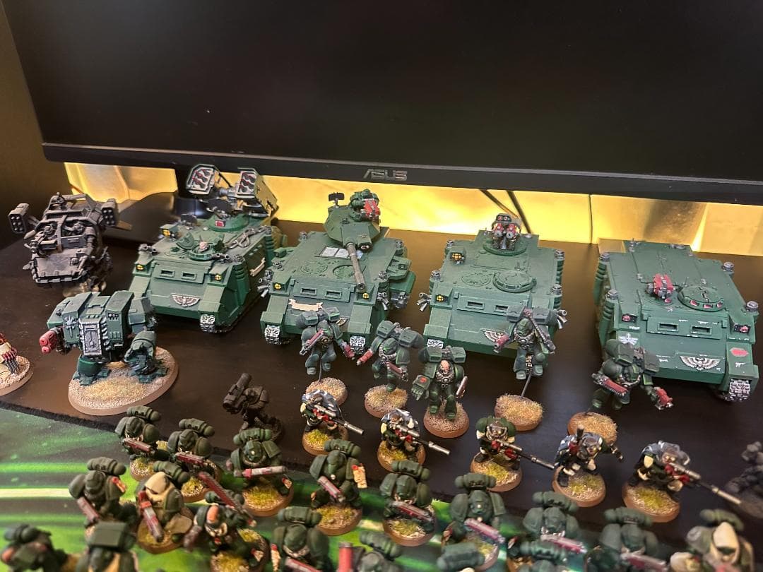 【塗装】ウォーハンマー 40k ダークエンジェル 大型アーミー（メタル希少など）