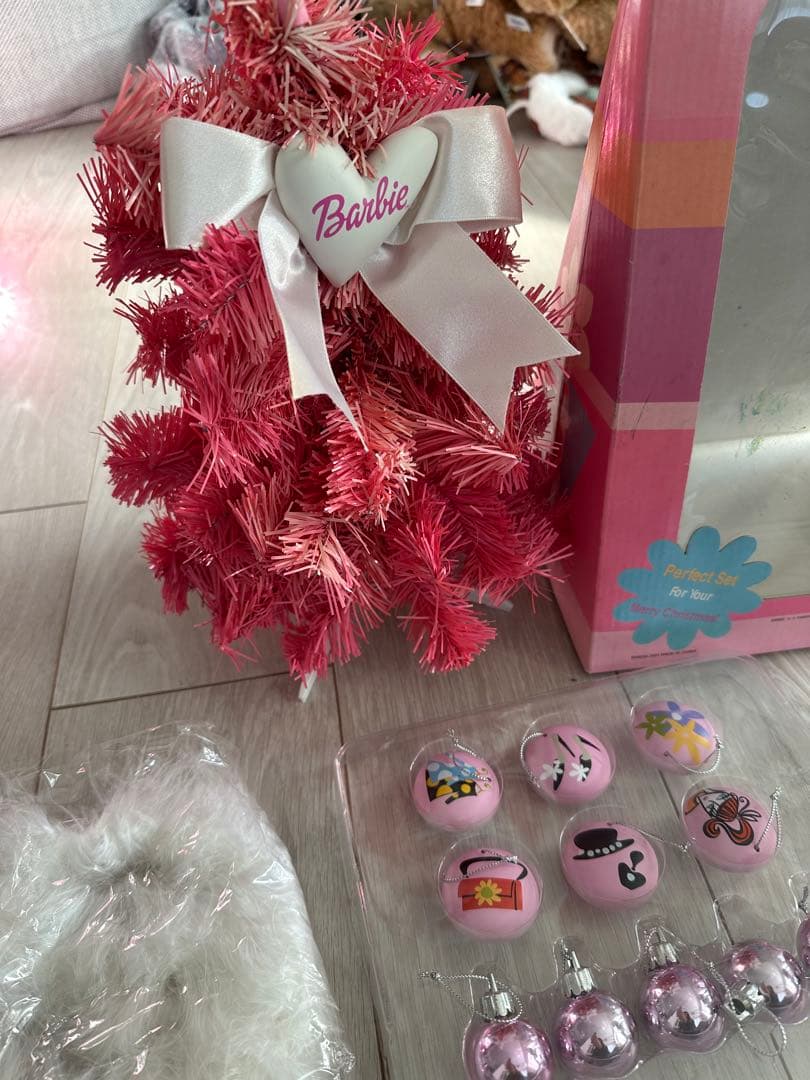 2000年バービーBarbieクリスマスツリー　ヴィンテージ ピンク