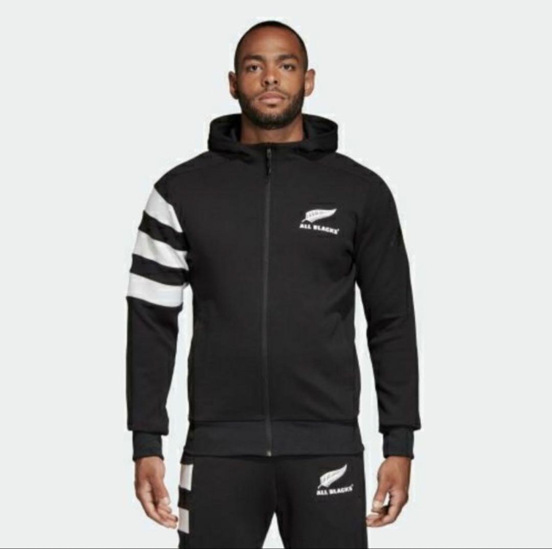 ALL BLACKS フード付きウォームアップウェア