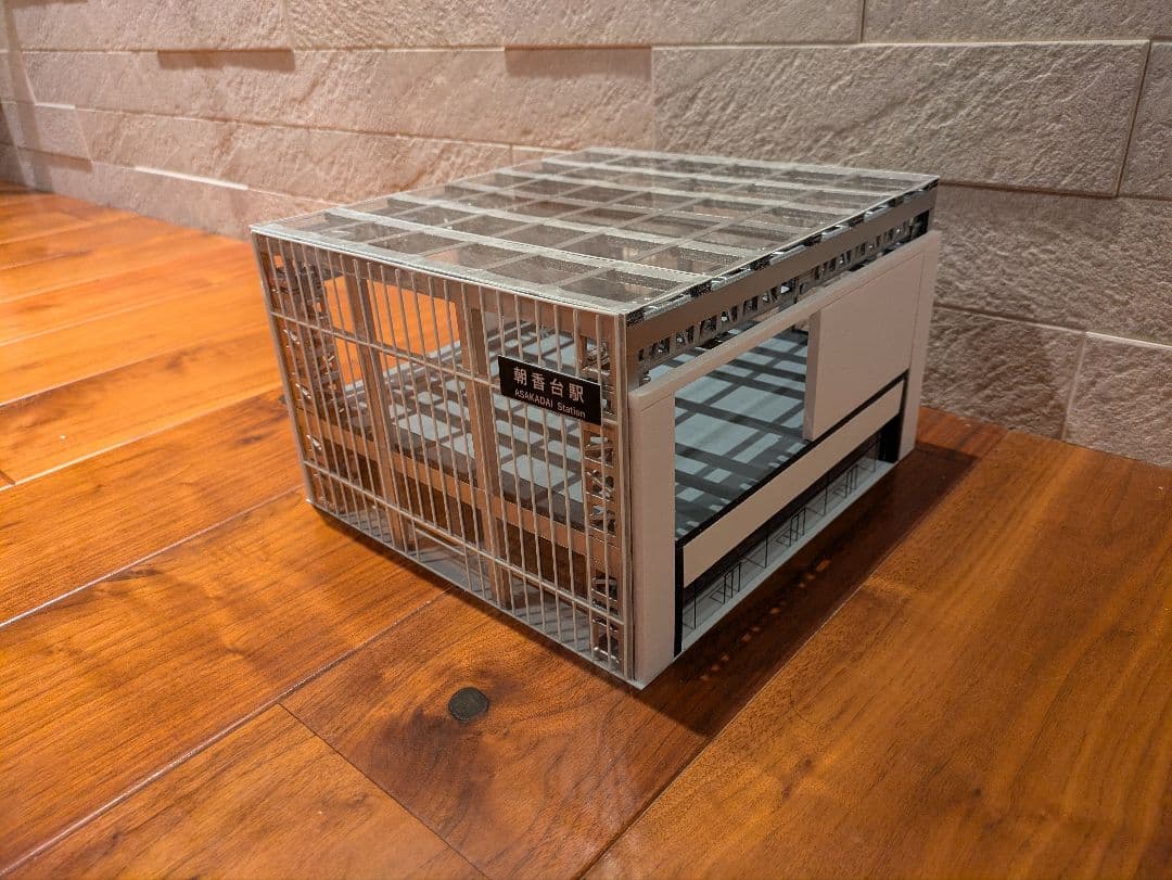 ゆうじ様作成依頼　Nゲージ　自作ストラクチャー　高架駅舎　ジオラマ