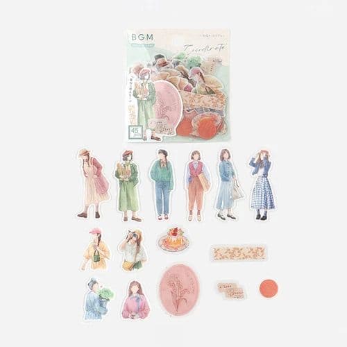 セール83 コーディネートシール★BGM　フレークシール