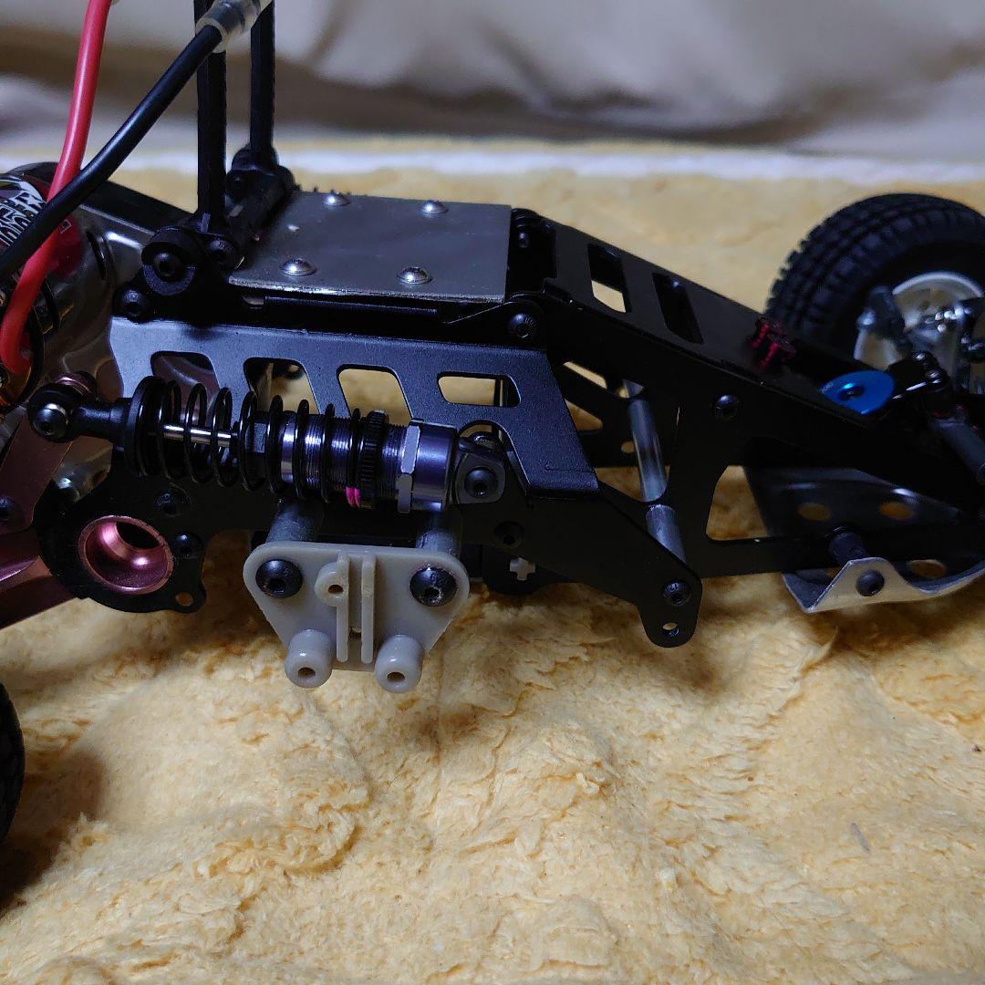 タミヤマイティフロッグ　アルミシャーシ仕様　VWビートル506ボディ付き