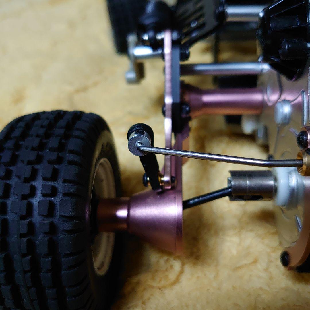 タミヤマイティフロッグ　アルミシャーシ仕様　VWビートル506ボディ付き