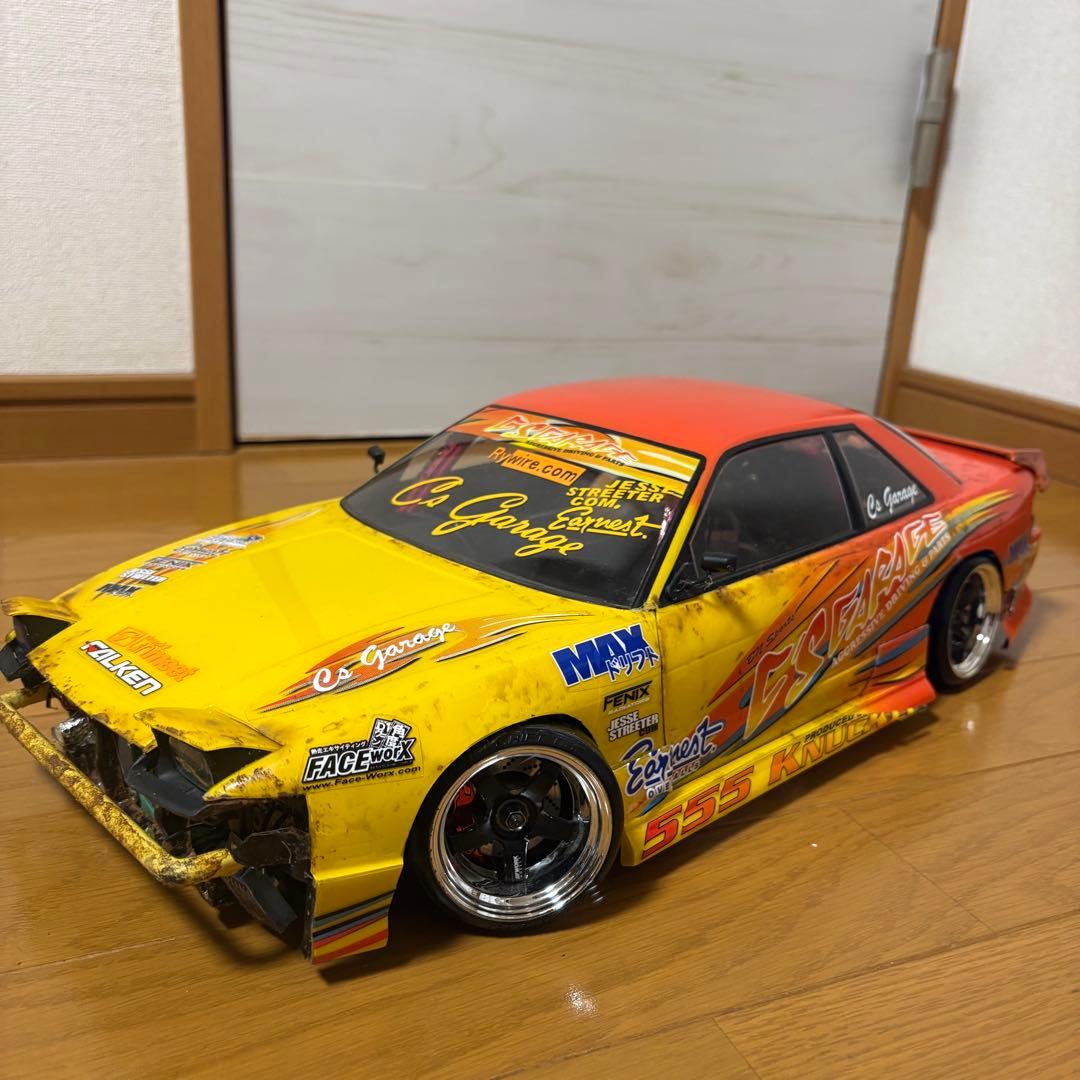 ヨコモ s13 ワンビア 180sx フロント移植 ボロ車仕様