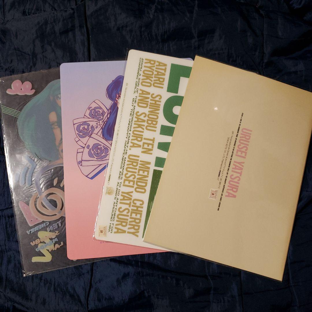 うる星やつら ラム メモ帳&下敷き４点セット　当時物