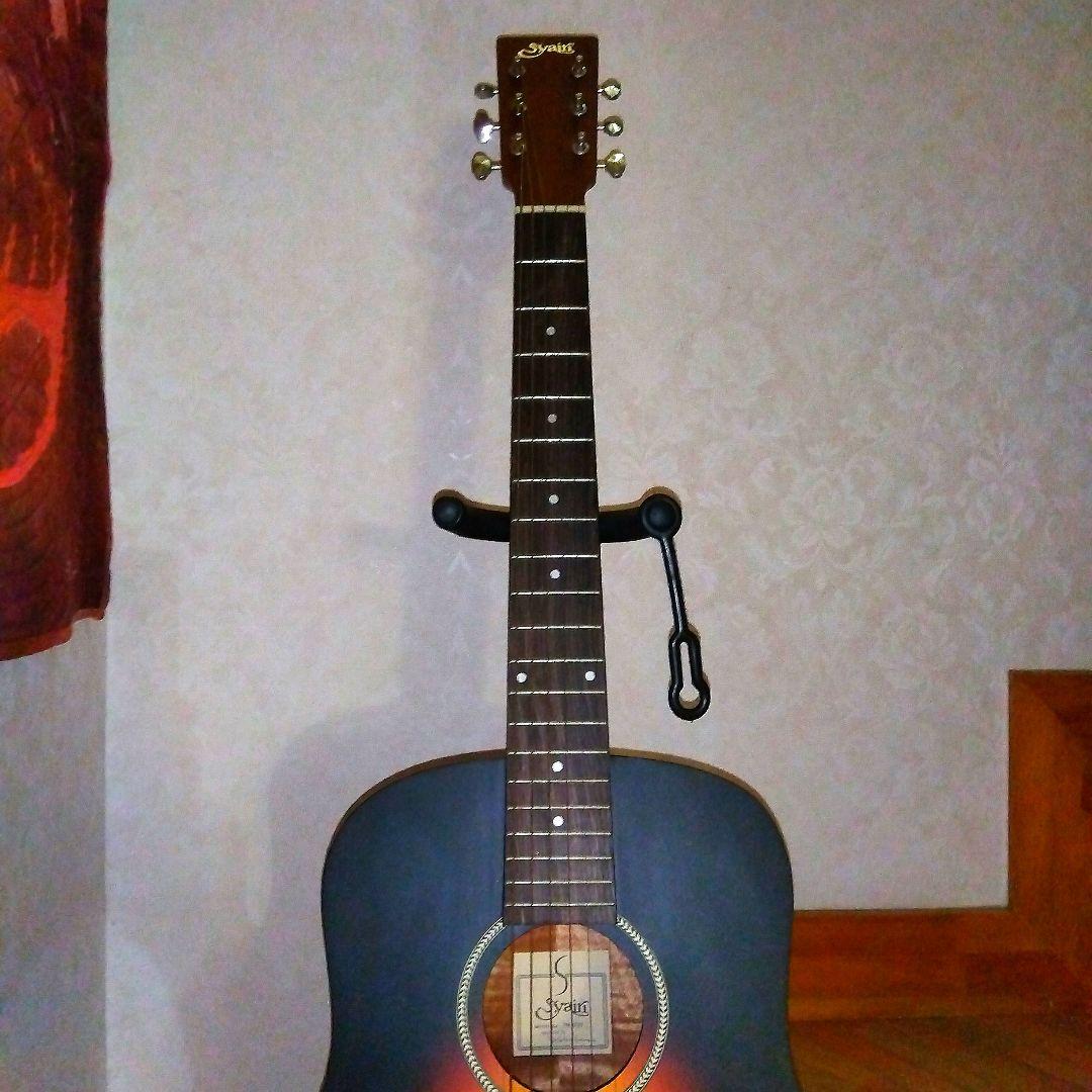 レア木目バリトラS.yairi上位ブランドコンパクトギター全長88cmケース付き