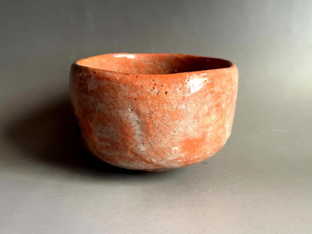茶碗■古赤楽 松斎 古京焼 お茶道具 古美術 時代物 古陶器 骨董品■