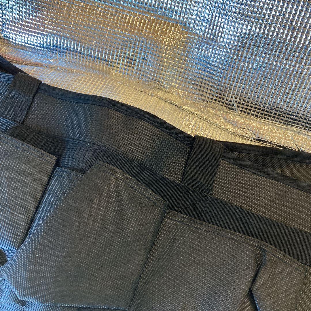 断熱フードデリバリーバッグ カップホルダー/ドリンクキャリア付き