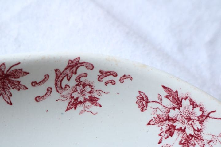 フランス　アンティーク　ラヴィエ　saint amand anemone