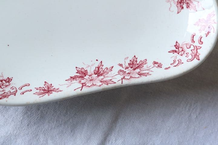 フランス　アンティーク　ラヴィエ　saint amand anemone