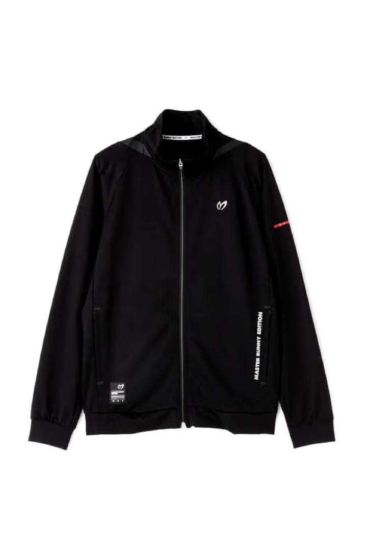 マスターバニー　ピンドッド柄ジャガード フルジップカットソージャケット　パーカー