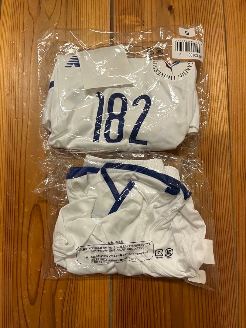 山梨学院大学サッカー部　半袖アウェイユニフォーム上下セット