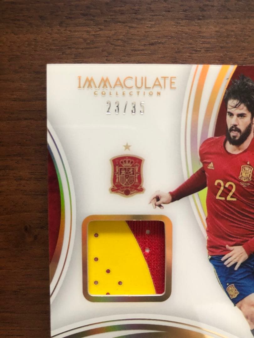 イスコ ジャージーカード 背番号パッチ Immaculate 選手着用ユニ