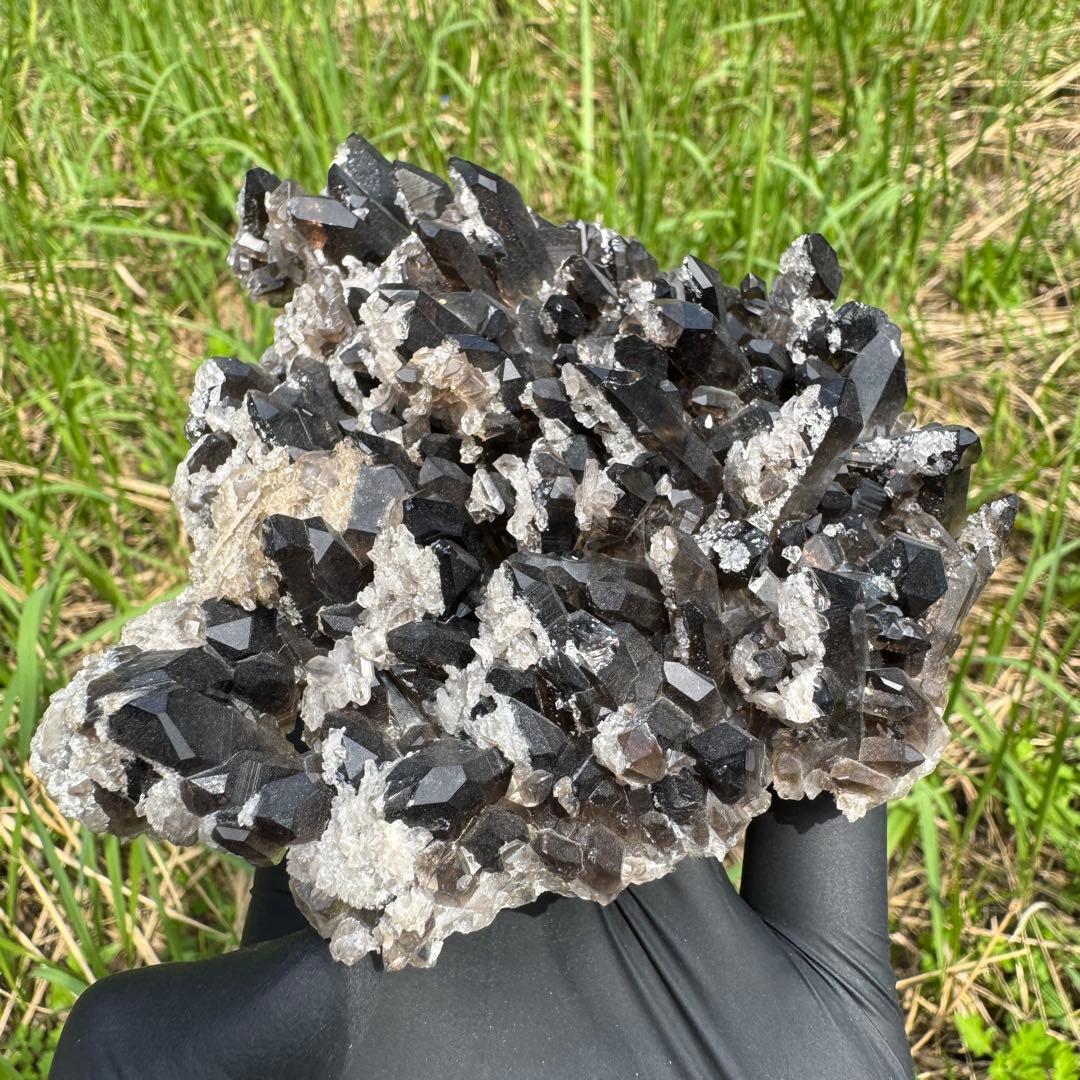 スモーキークォーツ クラスター アーカンソー州産