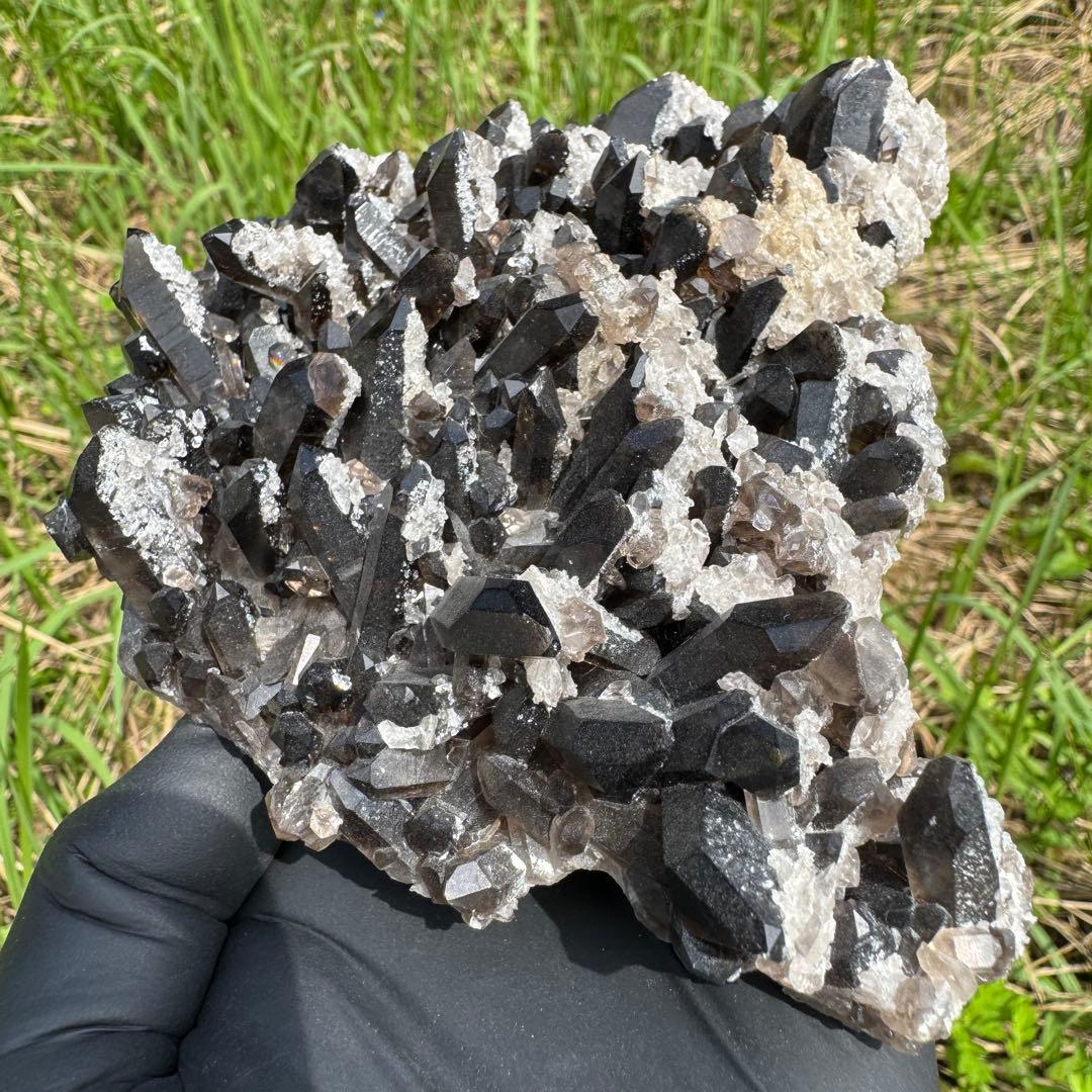 スモーキークォーツ クラスター アーカンソー州産