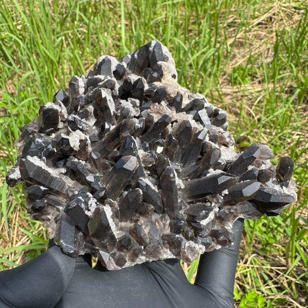 スモーキークォーツ クラスター アーカンソー州産