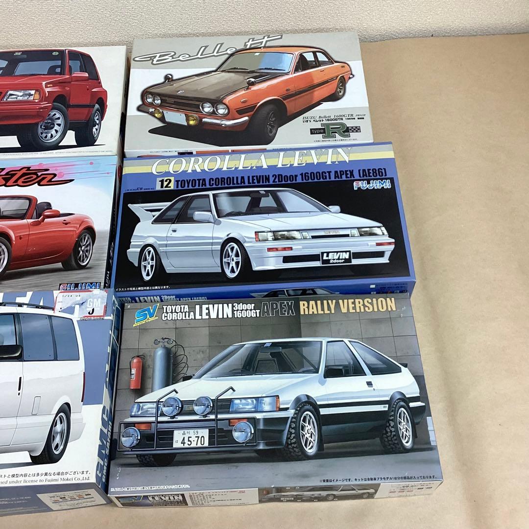 フジミ模型 1/24スケール 旧車・準旧車含むプラモ8個セット 未組立品