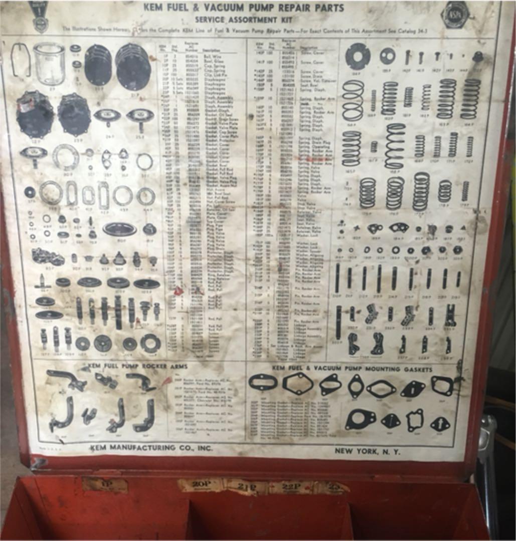 激レア アメリカ ビンテージ KEM. パーツケース ガレージ 工具 ツール