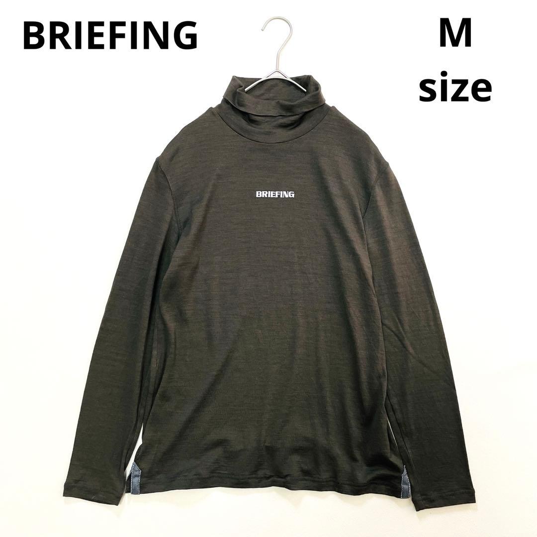 6415 ブリーフィング　タートルネック　薄手ニット　ウール　カーキ　2023年