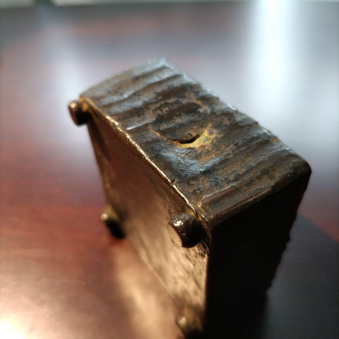 骨董品　古銅山水文水滴