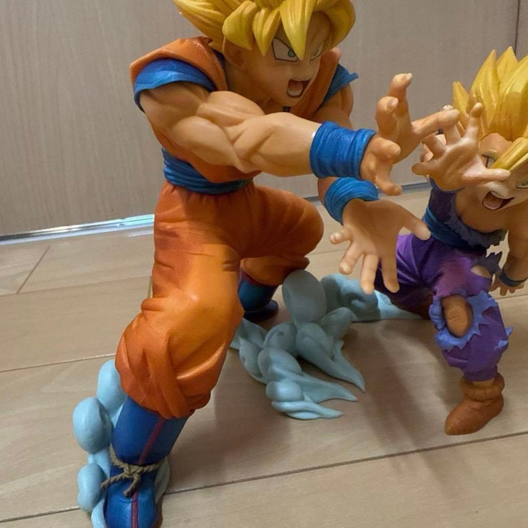 一番くじ ドラゴンボール Ａ賞 親子カメハメ波 悟空&悟飯フィギュア　箱無し