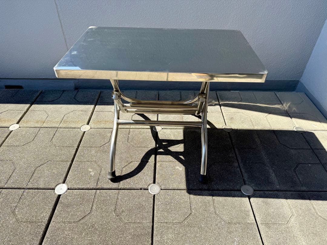 【エミリアン】ベトナム屋台・ステンレス折りたたみテーブル