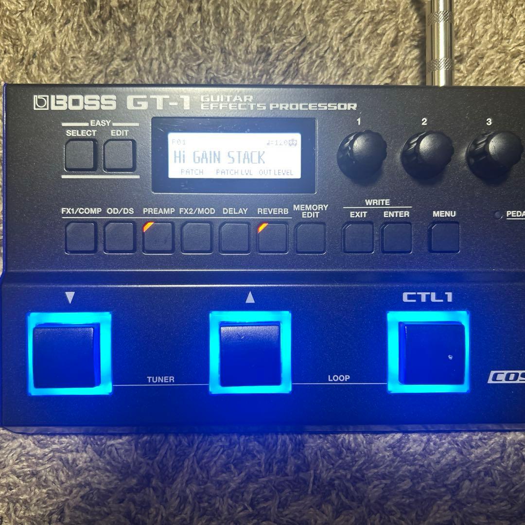 BOSS GT-1 マルチエフェクター　PSAアダプター付属