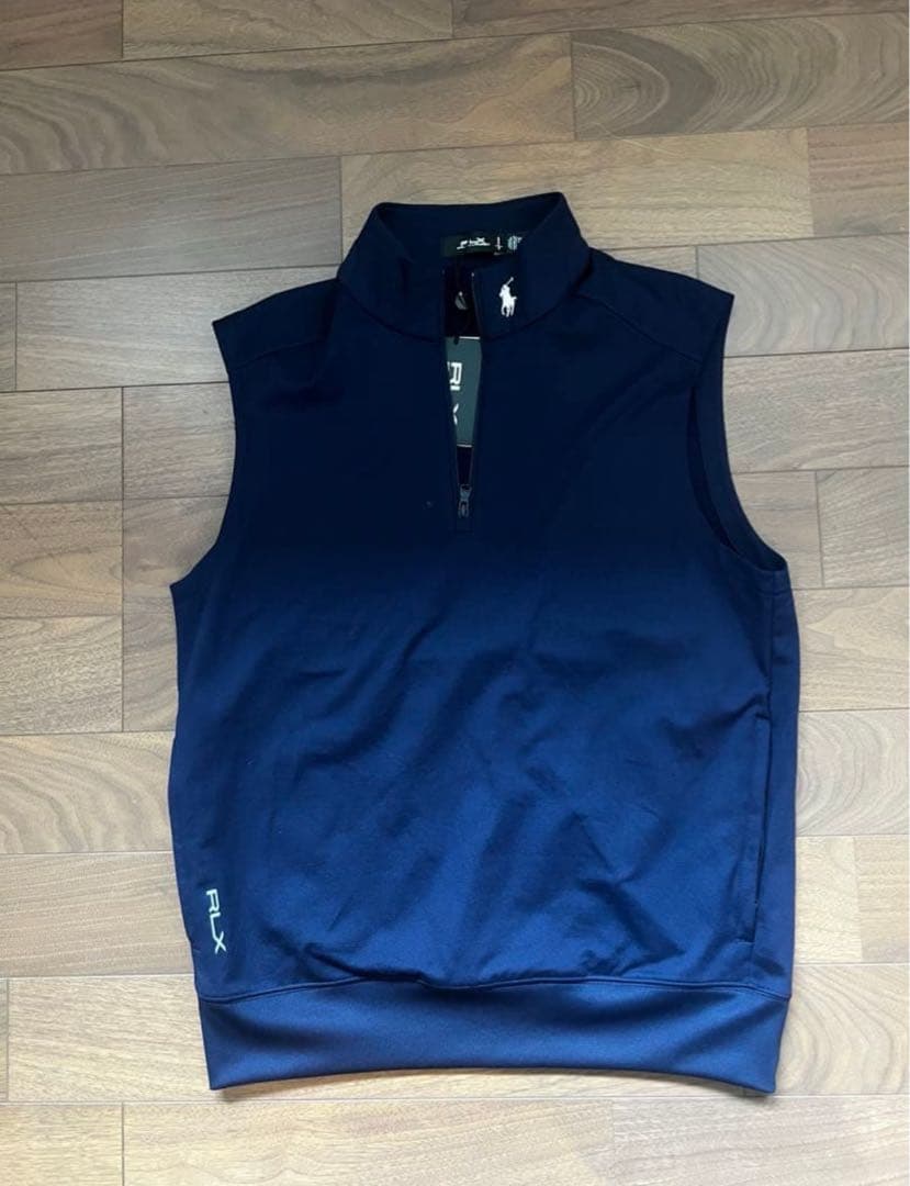 RLX GOLF ストレッチ ジャージー クォータージップ ベスト メンズ