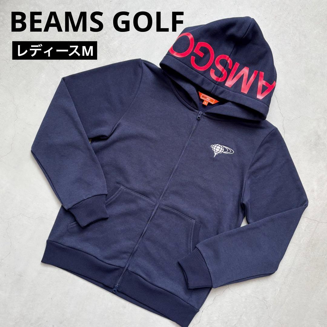 BEAMS GOLF ビームスゴルフ ダブルジップ フード付きパーカー ロゴ
