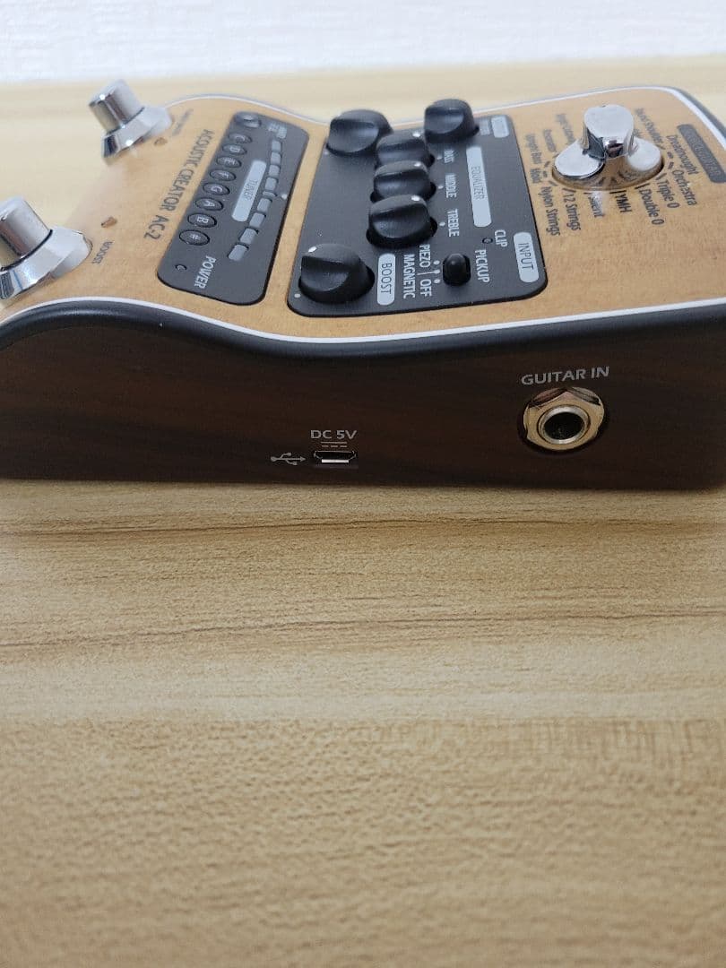 当日発送可！ZOOM AC-2 アコースティックギター用プリアンプ 美品