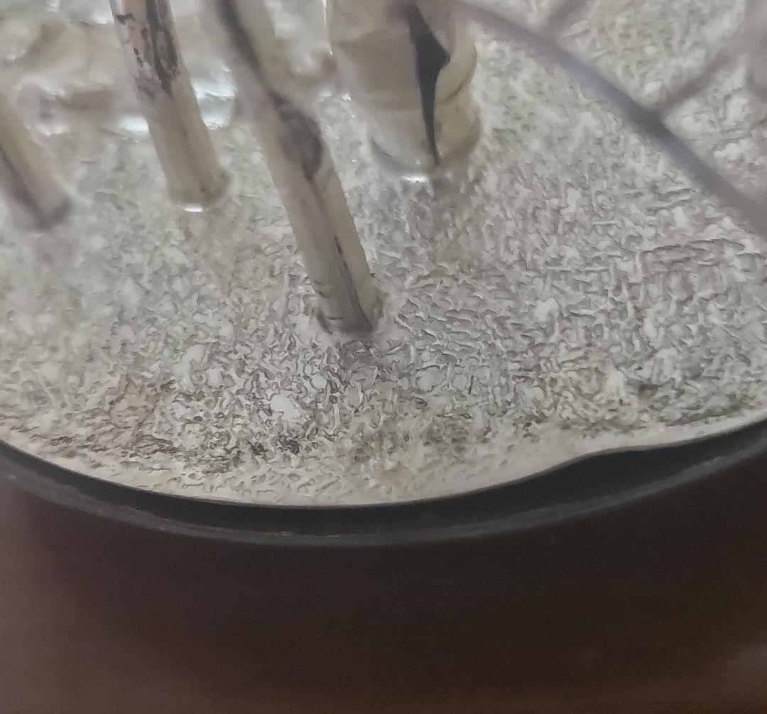 ト*！様 光則作　純銀製 松と竹の置物　2点セット