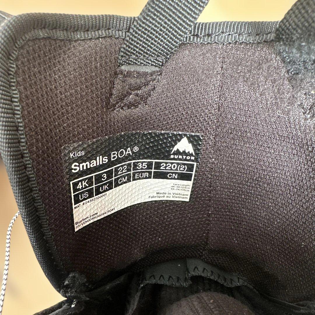 23-24 BURTON キッズ　ブーツ　22cm SMALLS