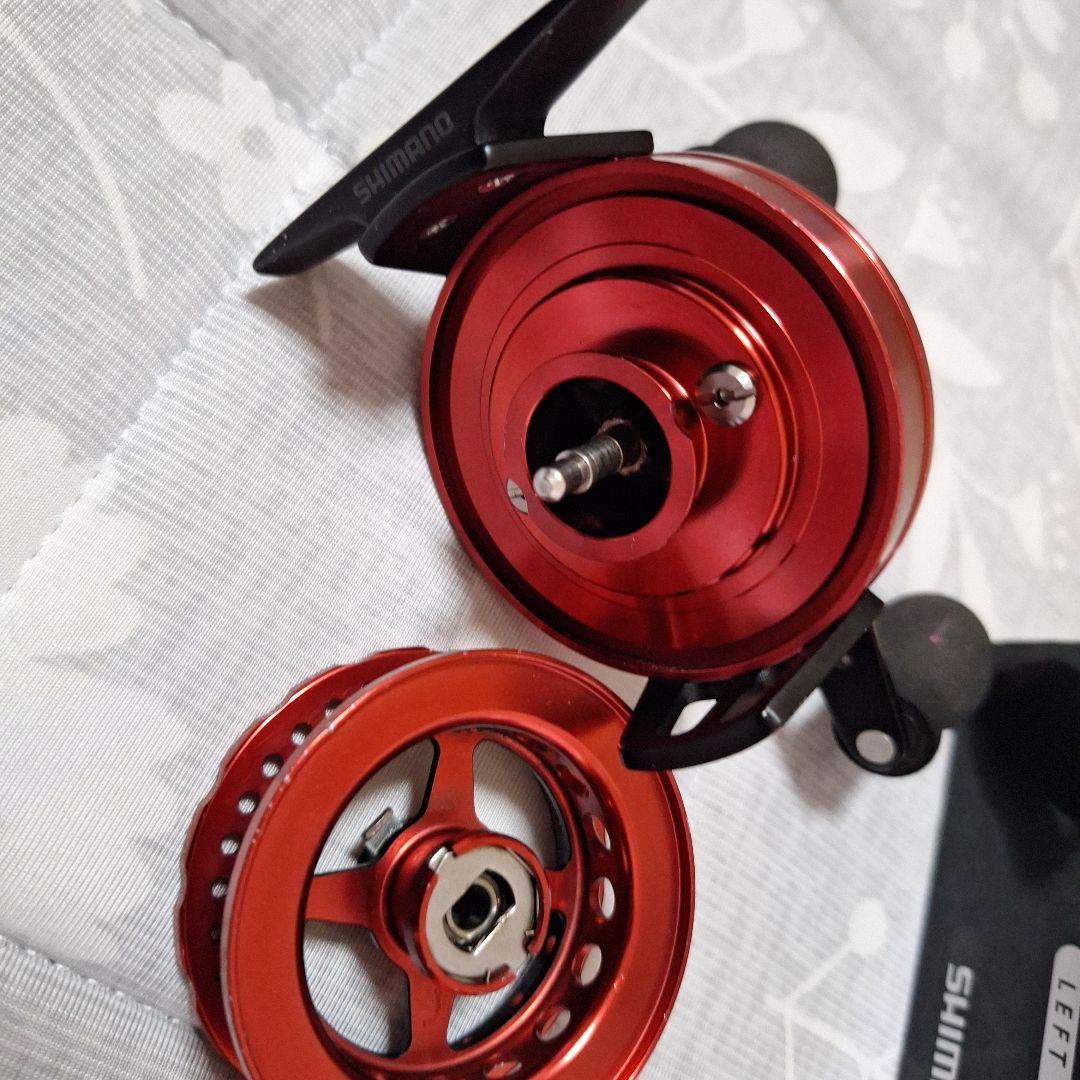 SHIMANO セイハコウ 60SP リール レッド左巻き