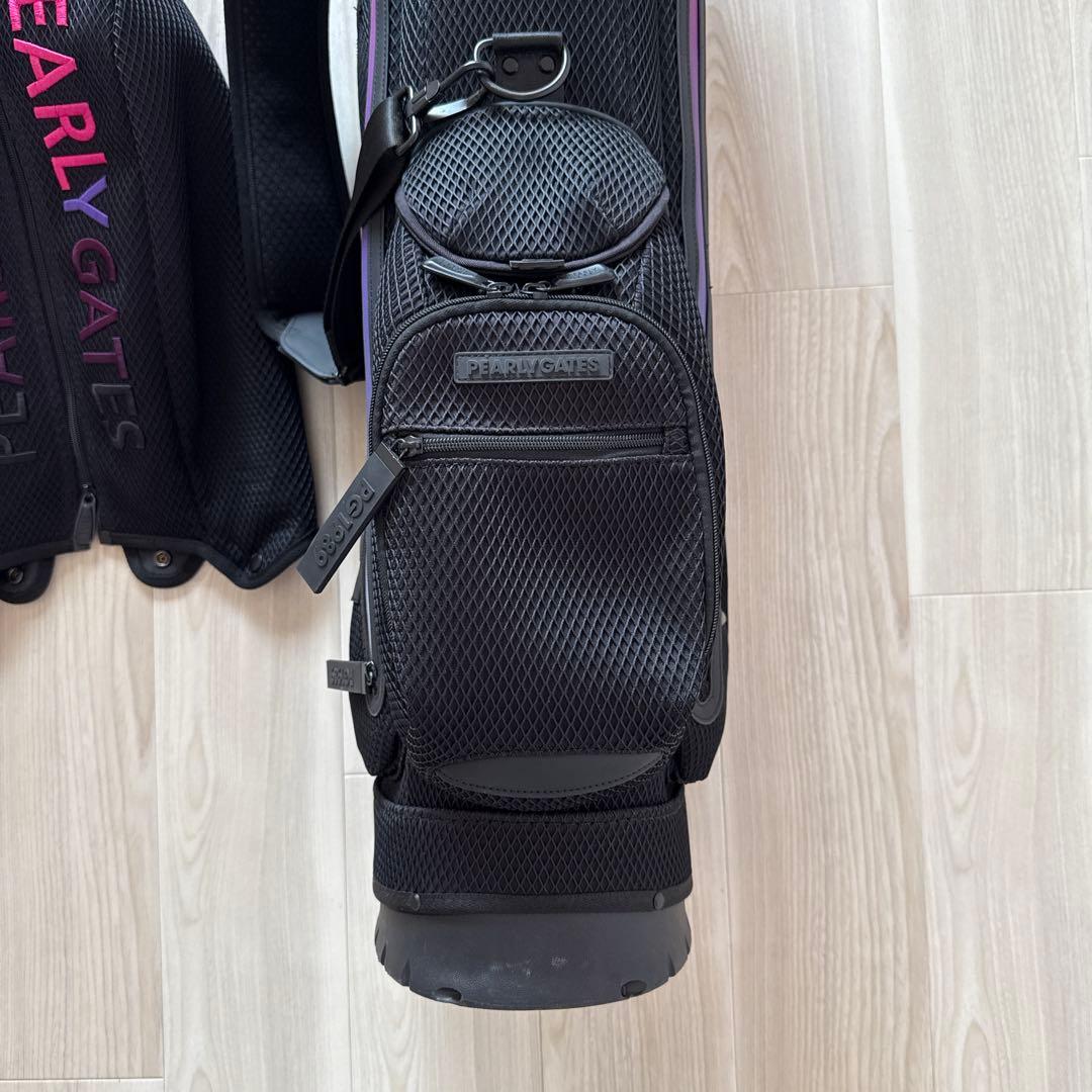 パーリーゲイツ　キャディバッグ　スタンド式　軽量　黒　ブラック　ユニセックス
