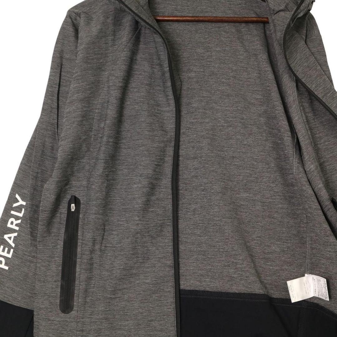 【新品、未使用】パーリーゲイツ　パーカー　メンズ　サイズ：５（Ｌ）　春、秋　グレ