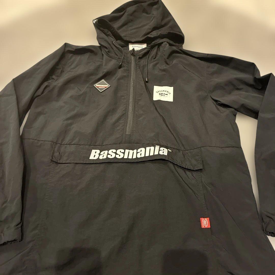 bassmania アーチロゴナイロンアノラック [ブラック]