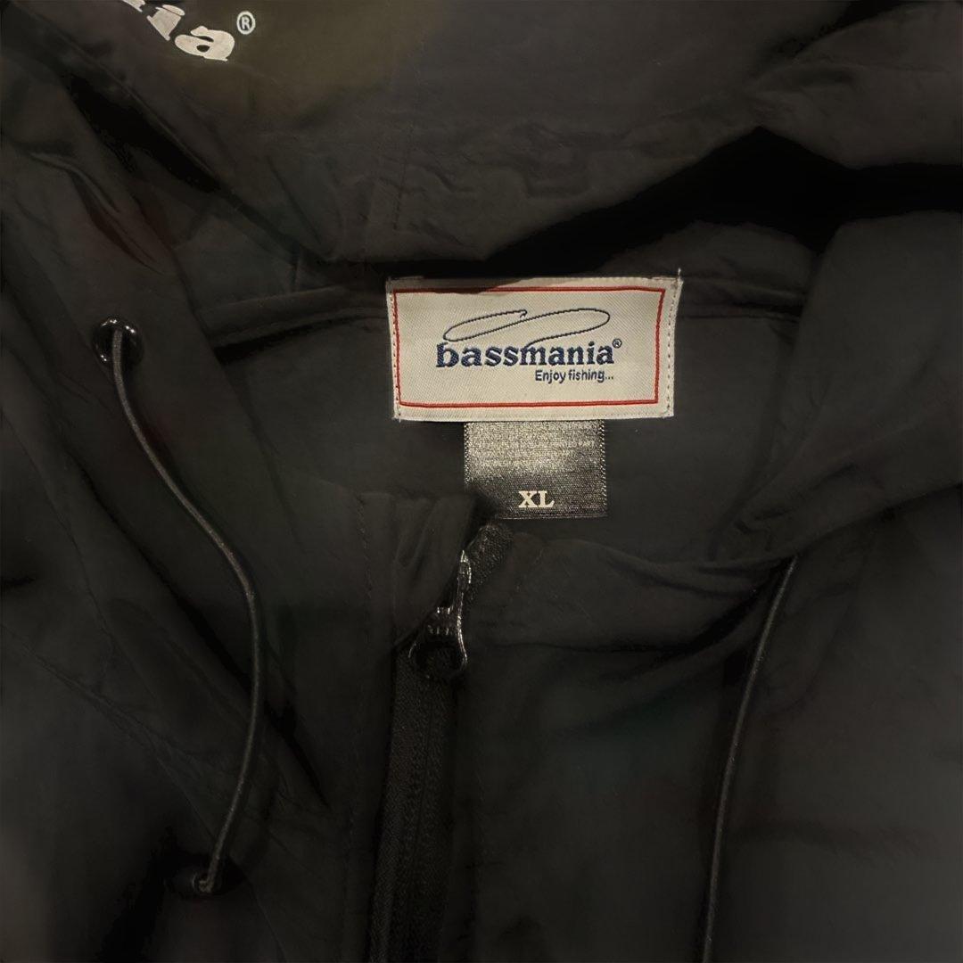 bassmania アーチロゴナイロンアノラック [ブラック]