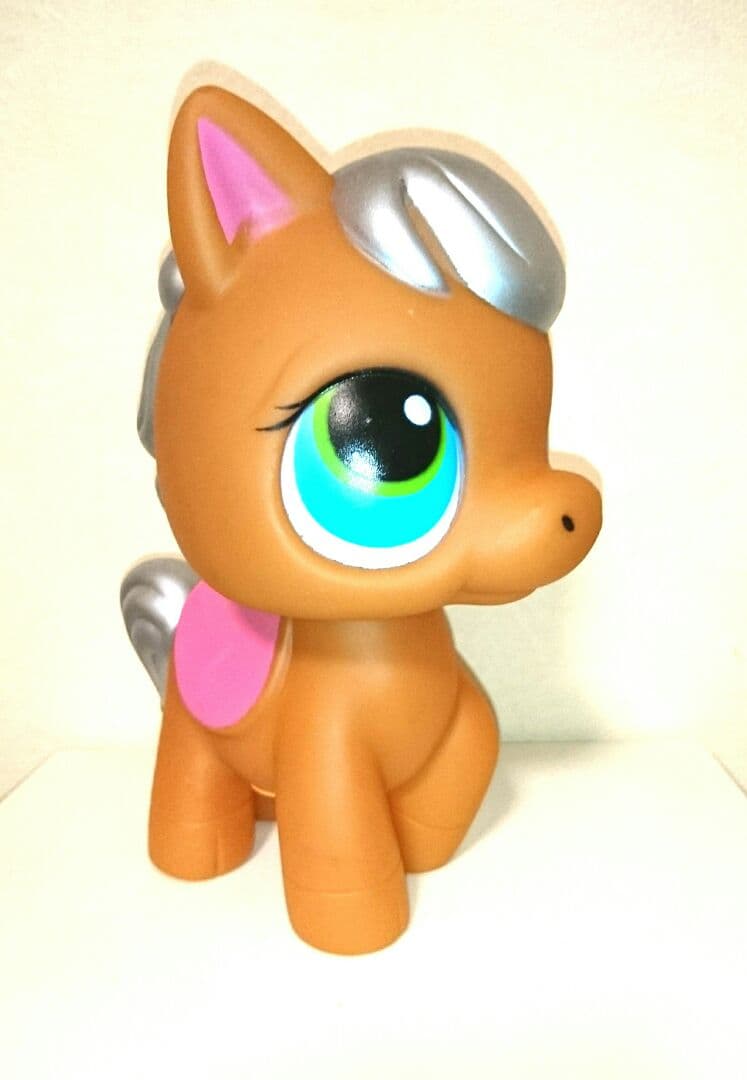 ジャンク ビンテージ 新品 歌う 光る ポニー ソフビ ドール 人形 馬 置物