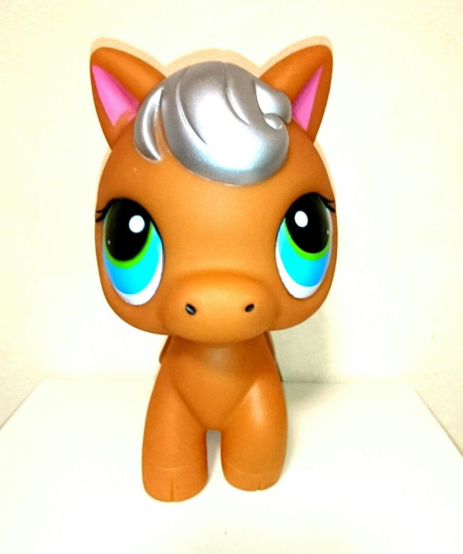 ジャンク ビンテージ 新品 歌う 光る ポニー ソフビ ドール 人形 馬 置物