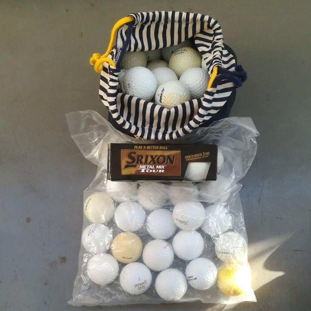 ゴルフバッグ、ゴルフクラブケース、クラブ、ボールのセット