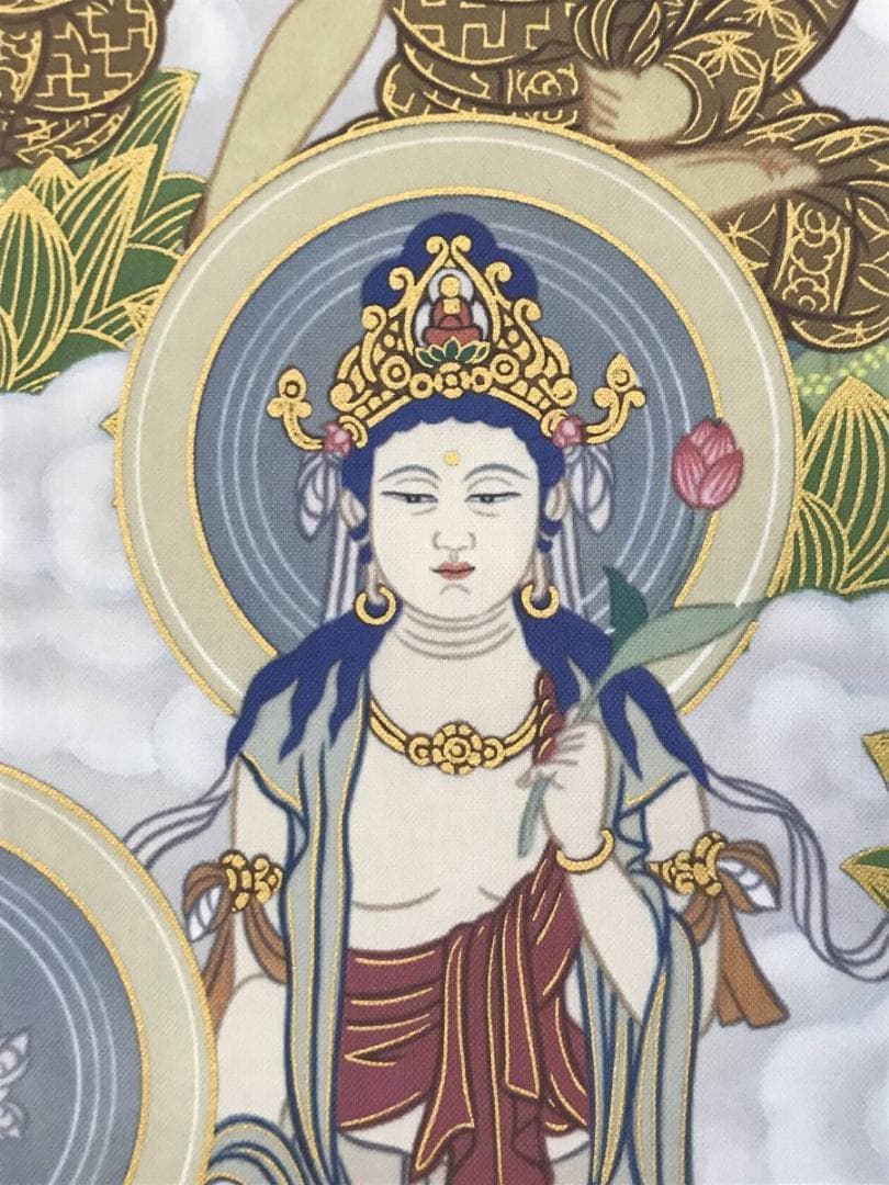 【真作】武藤紅雲/十三佛図/十三仏図/仏事掛/掛軸/名家伝来/AB-834