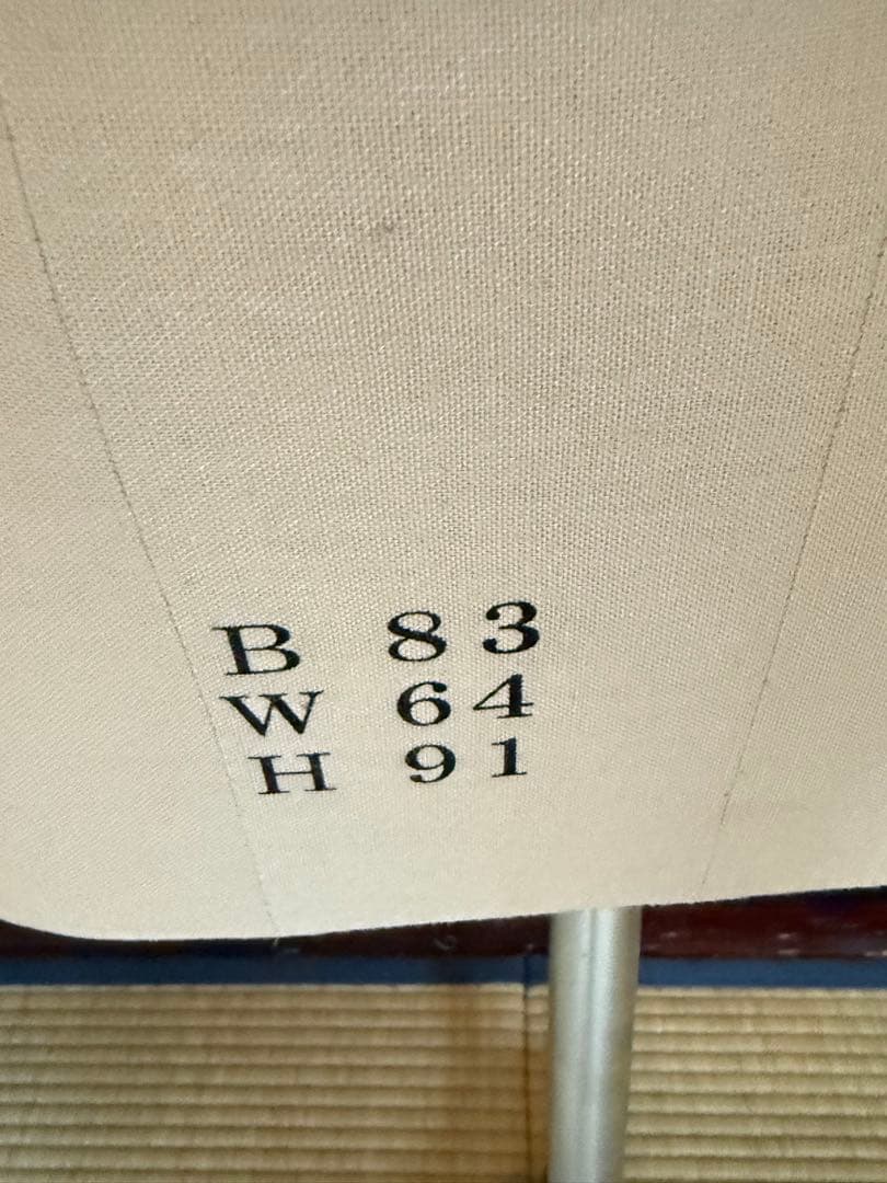 BUNKA ボディ トルソー マネキン B83 W64 H91