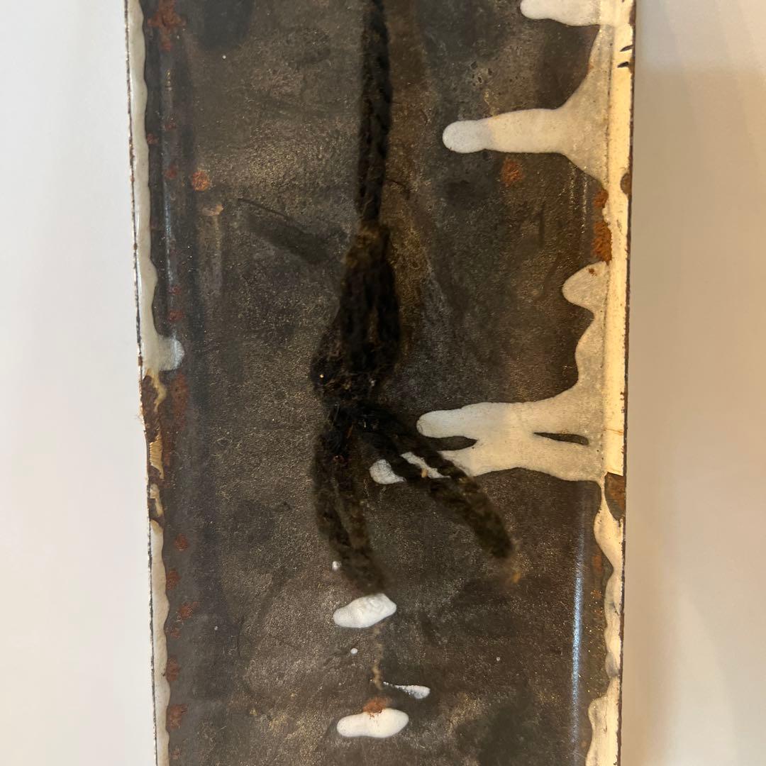 アンティークホーロー看板　本日休診　病院　昭和レトロ　インテリア　コレクション