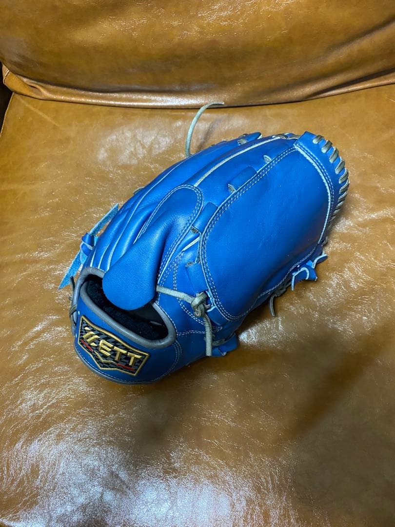 ゼット　プロステイタス　ウェルダーラベル　軟式　投手　グローブ　青柳型